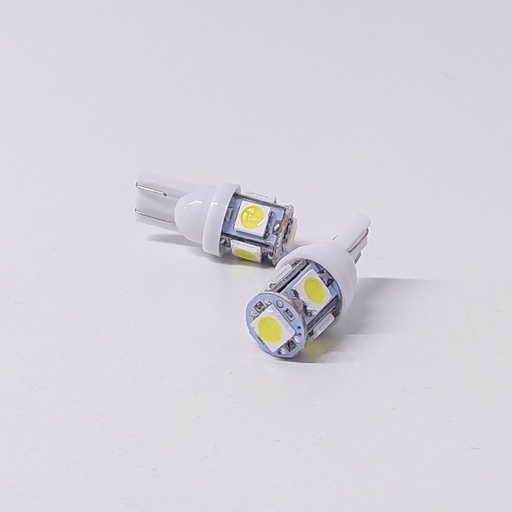 [LED13961BLA5P] Lámpara LED de Señalización SMD - 2821 - T10 - W5W 5 SMD 5050 SMD Blanco 24V Unidades