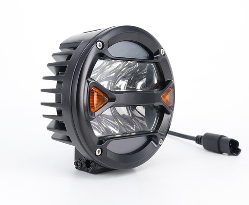 [DJ1412MAX] Faro LED auxiliar off-road Redondo 5.5" blanco con Giros ámbar 40 W, 8 chips LED Osram Oslon, 12V/24V