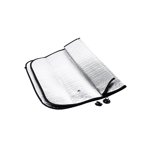 [PS005] Parasol - Parasol Frontal Aluminio Doble Plateado 130X60