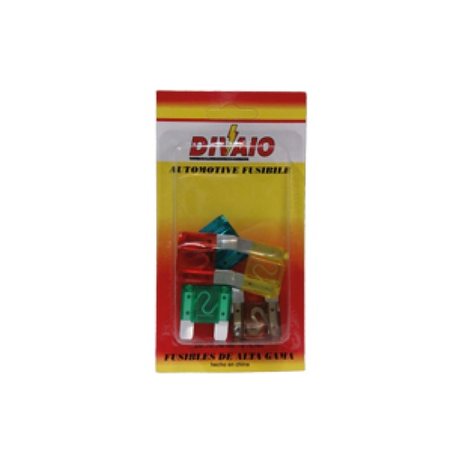 [T114S] Fusible Maxi Ficha en Blister Surtido (5 Unidades - 1 por Amper) - Fusible Maxi Ficha en Blister Surtido (5 Unidades) 1 Unidad X Amper 20, 30, 50, 60, 70 Amp