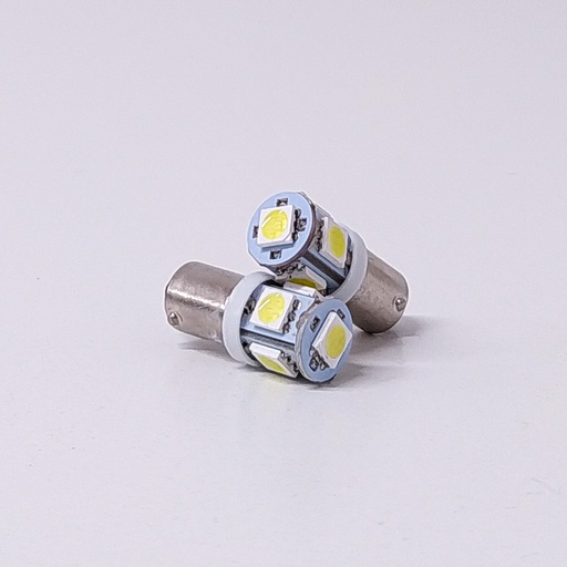 [LED12929BLA5P] Lámpara LED de Señalización Silica - - 53 - T4W - BA9S 5 SMD 5050 SMD - Blanco 12V - Unidades